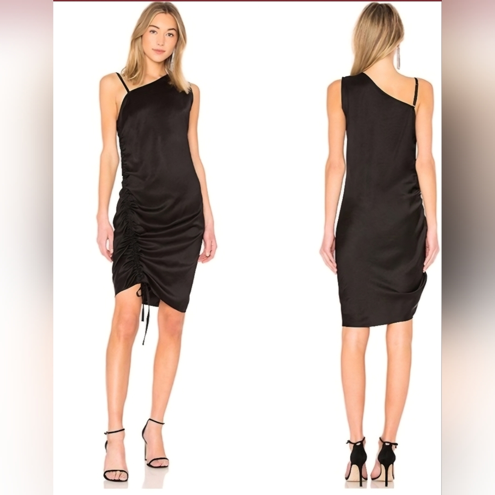 Alexander Wang Black One-Shoulder Dress